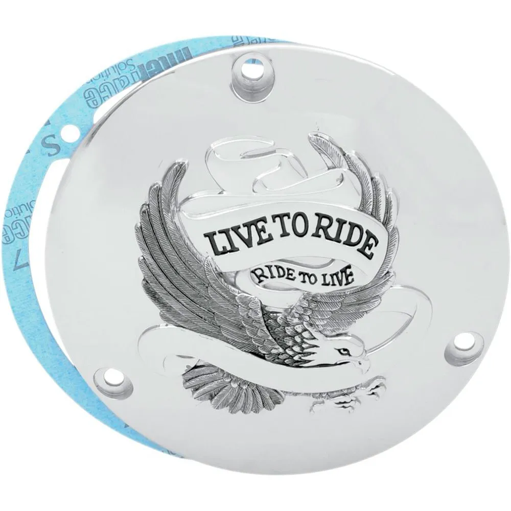 Drag Specialties Live To Ride Derby Harley Davidson FLH 1340 Electra Glide 83 33-0010CA clutch cover
