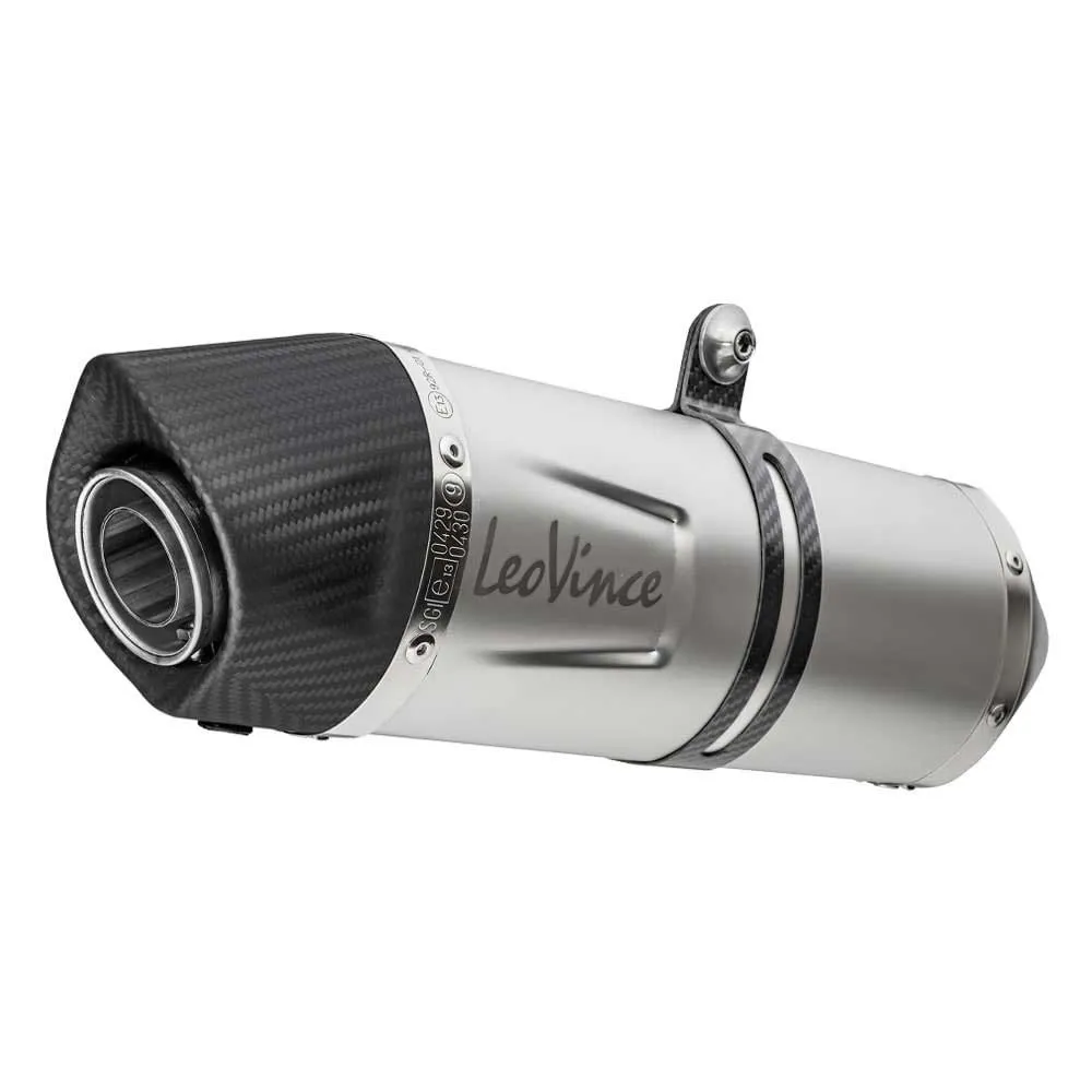 Leovince LV One Evo Honda XRV 750 Africa Twin 95-05 Ref:8424E Stainless Steel&Carbon Homologated Muffler